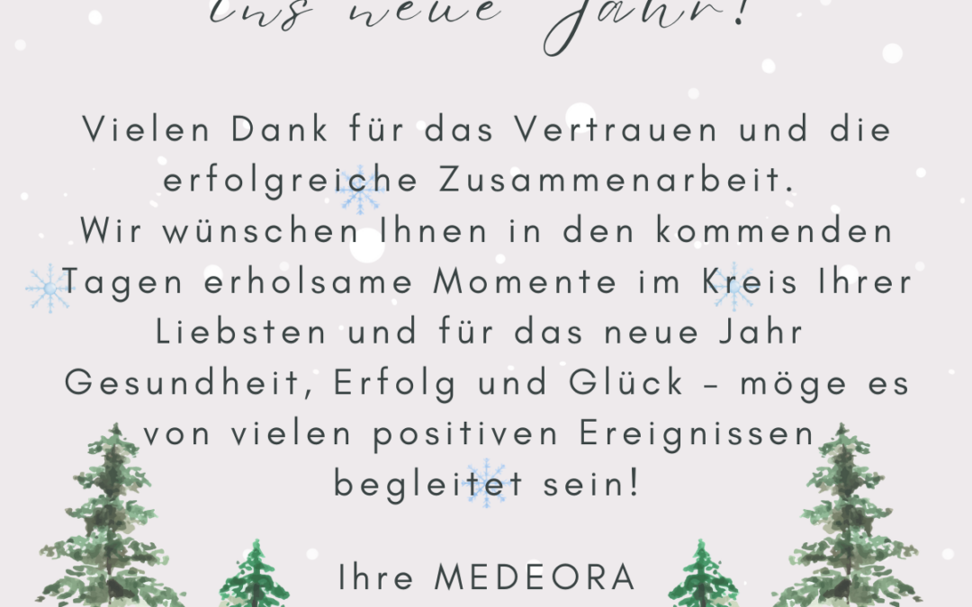 Herzliche Weihnachtsgrüße von MEDEORA